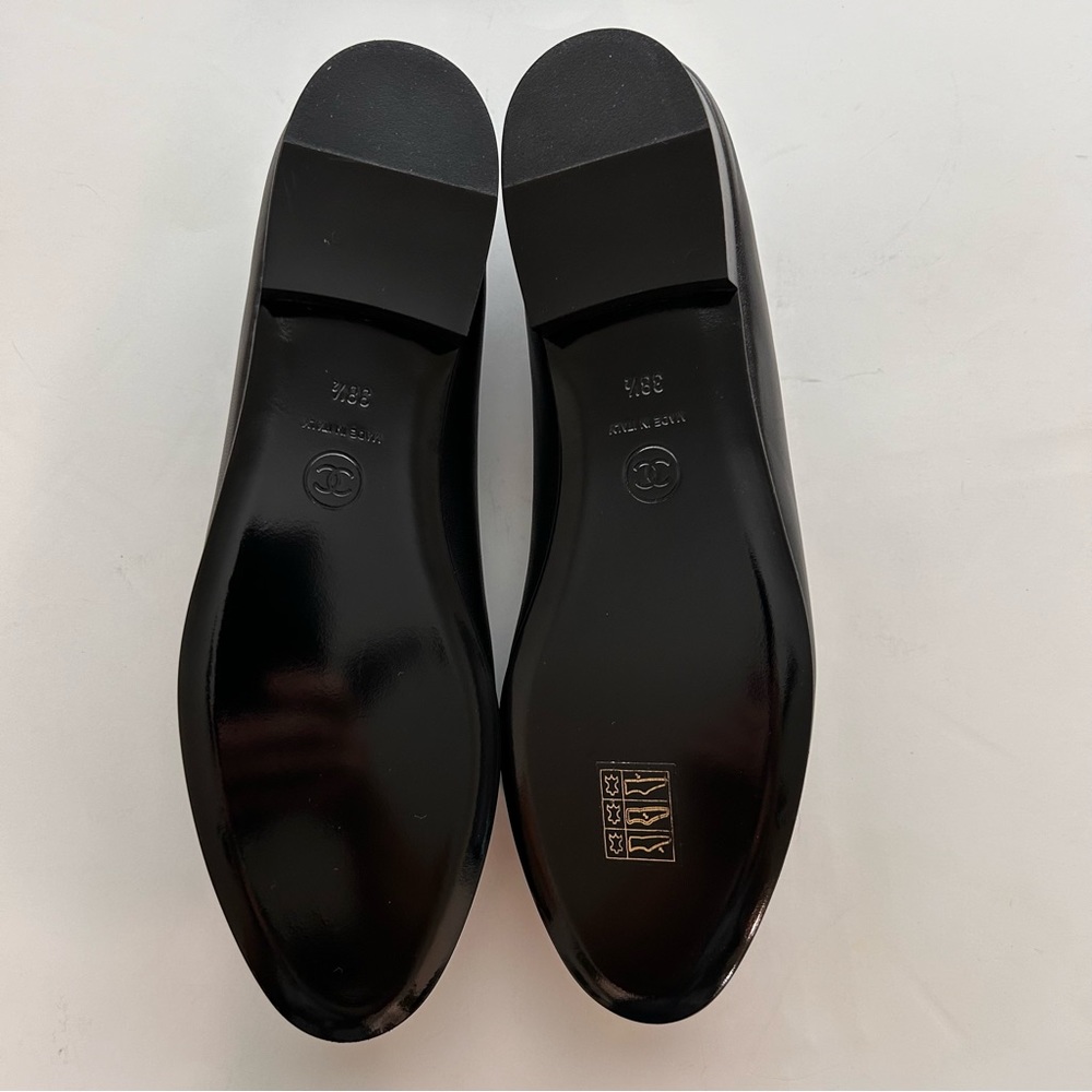 CHANEL Ballerina Flat 94305 Noir 38.5 - Picture 5 of 8